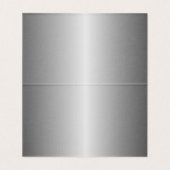 ブルーとシルバーの折り畳みカードのエレガンス (内部フラット)