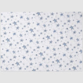ブルーとシルバーの星 ホリデーギフト 薄葉紙 (正面)