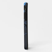 ブルーとシルバーのiPhoneケース Case-Mate iPhoneケース (裏面/左)