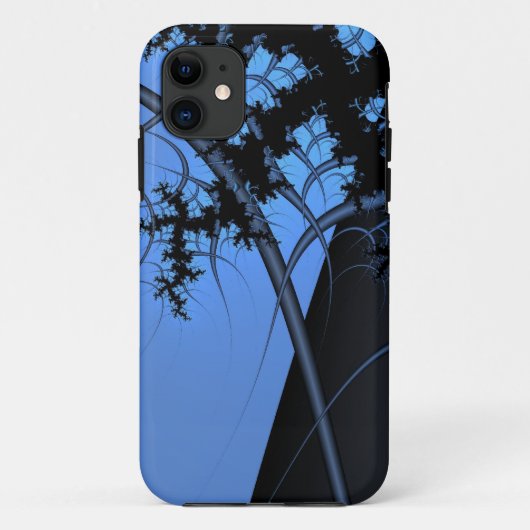 ブルーとシルバーのiPhoneケース Case-Mate iPhoneケース (裏面)