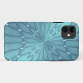 ブルーとターコイズメタリックスター Case-Mate iPhoneケース (裏面(横))