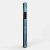 ブルーとターコイズメタリックスター Case-Mate iPhoneケース (裏面/右)
