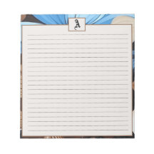 ブルーとチョコレートのフローラ- パーソナライズされた Monogram