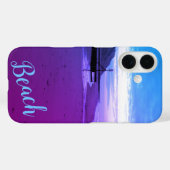 ブルーとパープルのムンデズリー海岸、ノーフォーク州 Case-Mate iPhoneケース (裏面 (横))