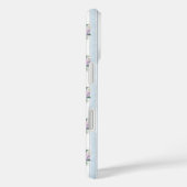 ブルーとピンクのアジサイのモノグラム Case-Mate iPhoneケース (裏面 / 右)