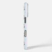 ブルーとピンクのアジサイのモノグラム Case-Mate iPhoneケース (裏面 / 右)