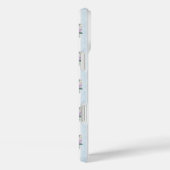 ブルーとピンクのアジサイのモノグラム Case-Mate iPhoneケース (裏面 / 右)