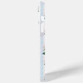 ブルーとピンクのアジサイのモノグラム Case-Mate iPhoneケース (裏面 / 左)