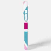 ブルーとピンクのイギリス国旗 Case-Mate iPhoneケース (裏面 / 左)