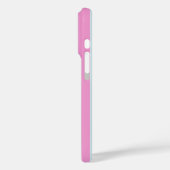 ブルーとピンクのストライプのカスタマイズ可能な名前のスマホケース Case-Mate iPhoneケース (裏面 / 左)