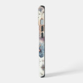 ブルーとピンクのドリームキャッチャー iPhone 15ケース (左側面)