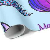 ブルーとピンクのマーメイドチーム ラッピングペーパー (ロールコーナー)