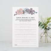 ブルーとピンクの花の結婚前お楽しみゲーム　思い出 (スタンド正面)