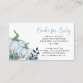 ブルーとフラワーのベビーウェア エンクロージャーカード (正面)