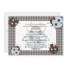 ブルーとブラウンのレディバグベビーのお知らせ