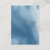 ブルーとブルゴーニュのフローラ結婚詳細披露宴 エンクロージャーカード (裏面)