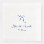 ブルーとホワお洒落イのボーパーソナライズされた結婚ズ (正面)