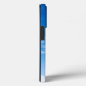 ブルーとホワイトのエレガントなケースメイトタフApple iPhoneケース Case-Mate iPhoneケース (裏面 / 右)