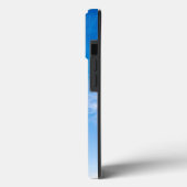 ブルーとホワイトのエレガントなケースメイトタフApple iPhoneケース Case-Mate iPhoneケース (裏面 / 左)