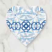 ブルーとホワイトレモ地中海のン結婚ズ フェイバータグ (裏面)