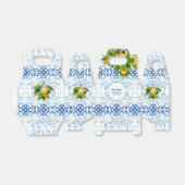 ブルーとホワイトレモ地中海のン結婚ズ フェイバーボックス (折り畳みなし)