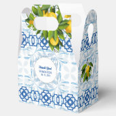 ブルーとホワイトレモ地中海のン結婚ズ フェイバーボックス (オープン)