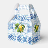 ブルーとホワイトレモ地中海のン結婚ズ フェイバーボックス (裏面サイド)