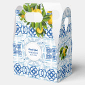 ブルーとホワイトレモ地中海のン結婚ズ フェイバーボックス (オープン)