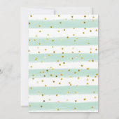 ブルーとミントのアイスクリームトラックの誕生日パーティー 招待状 (裏面)