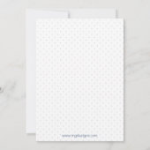 ブルーとライムハートブルーボーイズ赤ちゃんシャワー招待状 招待状 (裏面)