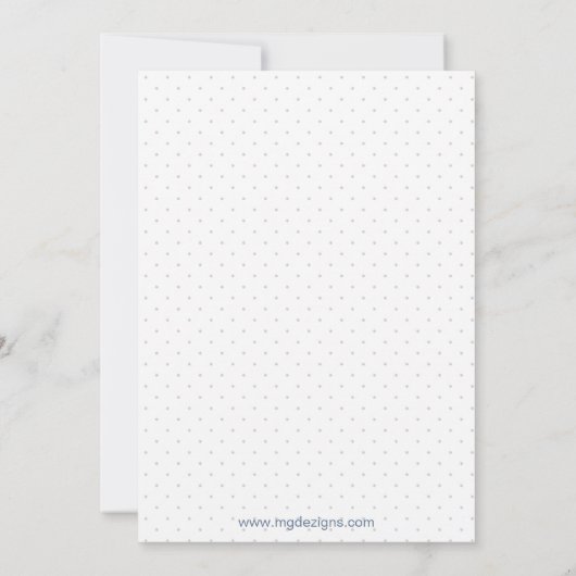 ブルーとライムハートブルーボーイズ赤ちゃんシャワー招待状 招待状 (裏面)