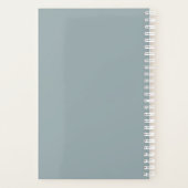 ブルーとラベンダーのフローラ毎日 プランナー手帳 (裏面)