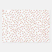 ブルーとレッドのギンガチェック/ストライプ ギフト包装紙  ラッピングペーパーシート (正面3)