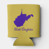 ブルーと金ゴールドウェストバージニア 缶クーラー (裏面)