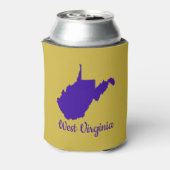 ブルーと金ゴールドウェストバージニア 缶クーラー (缶裏面)