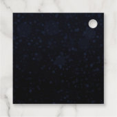 ブルーと金ゴールドクリスマスバウブルSweet sixteen フェイバータグ (裏面)