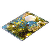 ブルーと金ゴールドクリスマス魔法 ノートブック (左側)