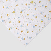 ブルーと金ゴールドスターズ紙吹雪ティッシュペーパー 薄葉紙 (詳細)