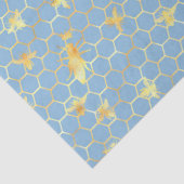 ブルーと金ゴールドビーズシリーズデザイン#17 薄葉紙 (詳細)