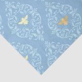 ブルーと金ゴールドビーズシリーズデザイン#1 薄葉紙 (詳細)