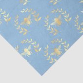 ブルーと金ゴールドビーズシリーズデザイン#9 薄葉紙 (詳細)