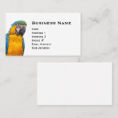 ブルーと金ゴールドマコー 名刺 (正面/裏面)