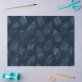 ブルーと金ゴールドレオパードデザイン12 薄葉紙 (クラフト)