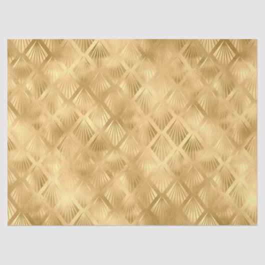 ブルーと金ゴールドレオパードデザイン13 薄葉紙 (正面)