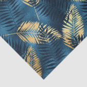 ブルーと金ゴールドレオパードデザイン14 薄葉紙 (詳細)