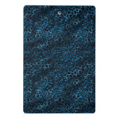 ブルーと金ゴールドレオパードデザイン3 ミニクリップボード (裏面)