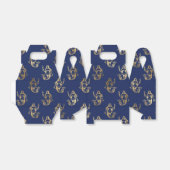 ブルーと金ゴールドヴィンテージマーメイド フェイバーボックス (折り畳みなし)