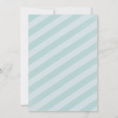 ブルーと金ゴールド紙吹雪の最初の誕生日パーティーの写真 招待状 (裏面)