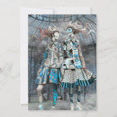 ブルーな不思議 | 白紙のグリーティングカード カード (正面)