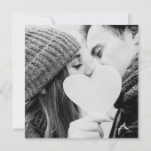 ブルーな風情漂うウッド調のサイン Wedding 写真 招待状 (裏面)